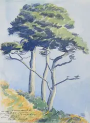 Pamela Leonard, Pleasant Evening, Watercolour