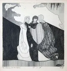 Patrick Pye, The Women At The Cross, Etching. Edition 17 of 18.