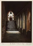 Peter Knuttel, The Cloisters St Columbus College, Lithograph. Edition 41 of 200.