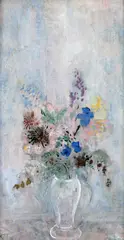 Peter Sluis, Still Life Flowers, Oil on Board