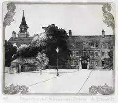 Ruth Brandt, Royal Hospital, Kilmainham, Dublin, Etching. Artists Proof.