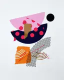 Shane O'Driscoll, Reunion, Screenprint with Hand Embellishment. Edition 1of 5.