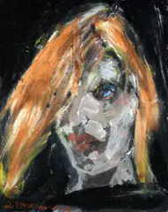Stephen McKeown, Portrait of a Girl, Oil on Board