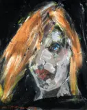 Stephen McKeown, Portrait of a Girl, Oil on Board