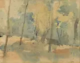 Tom Carr, Woodland, Watercolour