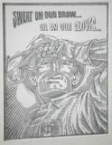 Tom Molloy, Sweat On Our Brow, Pencil Drawing