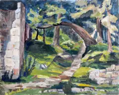 Anne King-Harman, Trees, Acrylic on Board