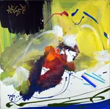 Archie Guille, Empreintes, Mixed Media on Canvas