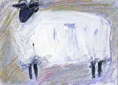 Christine Bowen, Sheep, Mixed Media