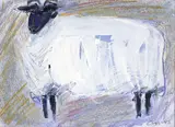 Christine Bowen, Sheep, Mixed Media