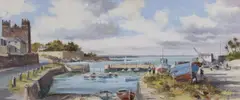 Colin Gibson, Bullock Harbour, Oil on Board
