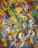 Dara Vallely, Harmonica, Oil on Canvas