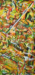 Dara Vallely, Irish Pipes, Oil on Canvas