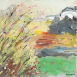 David Johnston, Cherry Blossom, Acrylic on Canvas