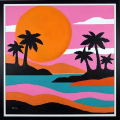 David Wilson, Pink Paradise, Oil on Canvas