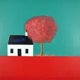 David Wilson, Under the Cherry Blossom, Oil on Canvas