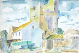Fr Jack Hanlon, Irish Castle, Watercolour on Paper