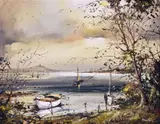 Fran Fit, Strangford Lough, Oil on Canvas