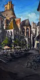 Gerard Byrne, A French Street, Oil on Canvas