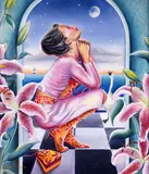 Glynis R Burns, Star Gazer, Acrylic on Board