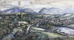 John T. Bannon, Clifton, Pen and Watercolour
