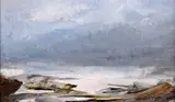 Mary Breach, Seascape, Oil on Board