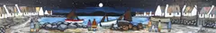 Mary- Lou, Moonlit Bay, Oil on Board