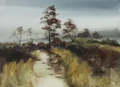 Phyllis del Vecchio, Evening, Watercolour