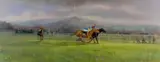Susan Webb, In the Home Stretch, Naas, Oil on Canvas