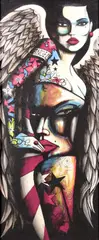 Terry Bradley, Angel, Signed Print on Canvas. Edition 82 of 250.