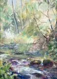Victor Cirefice, Woodland, Oil on Board