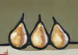 Vivak Mandalia, Still Life Pears, Oil on Board