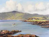 Charles McAuley, Fishing In Red Bay, Co Antrim, Oil on Canvas