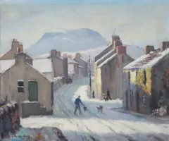 Charles McAuley, Lurigethan From Cushendall, Co. Antrim, Oil on Canvas