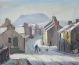 Charles McAuley, Lurigethan From Cushendall, Co. Antrim, Oil on Canvas