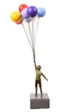 David McGlynn, Red Balloon, Bronze. Edition 1 of 9.