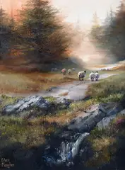 Eileen Meagher, Early Morning Barnanoraun, Oil on Canvas
