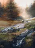 Eileen Meagher, Early Morning Barnanoraun, Oil on Canvas