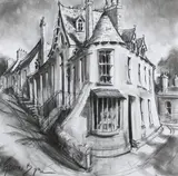 Gerard Byrne, Kinsale Days, Charcoal on Canvas