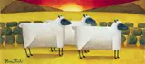 Graham Knuttel, Sheep, Oil on Canvas