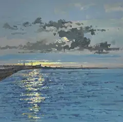 John Morris, Dun Laoghaire, Oil and Acrylic on Board