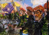 Joseph McWilliams Rua, Ulster Resistance, Oil on Card