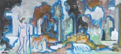 Markey Robinson, Bathers, Gouache
