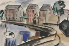 Norah McGuinness, Ramelton Fisheries Warehouse, Gouache