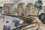 Norah McGuinness, Ramelton Fisheries Warehouse, Gouache