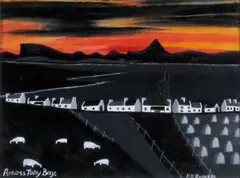 Patsy Dan Rodgers, Across Tory Bay, Oil on Board