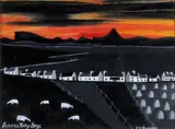 Patsy Dan Rodgers, Across Tory Bay, Oil on Board