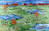 Stephen Forbes, At The Park, Oil on Canvas