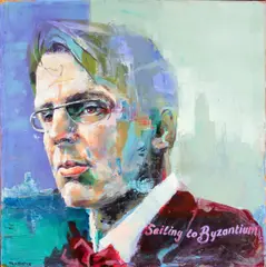 Tom Byrne, Portrait of W. B. Yeats- Sailing to Byzantium, Oil on Canvas