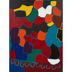 Anmanari Brown, (Language group: Pitjantjatjara/Wangkajungka/Kukatja), synthetic polymer paint on canvas